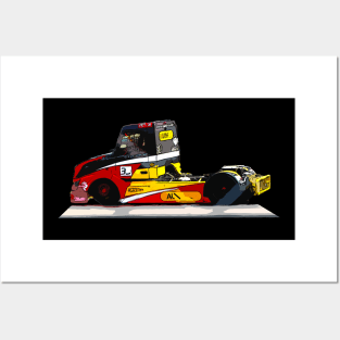 truck racing Posters and Art